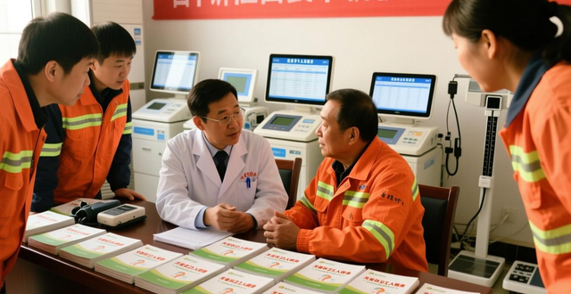 普兰店区开展环卫工人健康体检活动