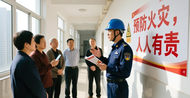 庄河市多部门联合夜查筑防线 守护高层建筑消防安全