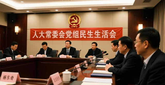 省人大常委会党组召开2025年度民主生活会