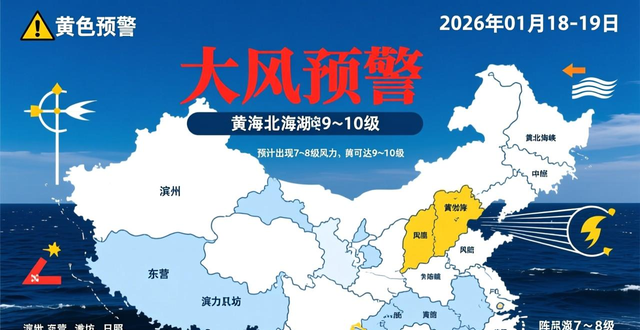 山东发布暴雪蓝色预警、道路结冰橙色预警、寒潮黄色预警、低温黄色预警，继续发布海上大风黄色预警