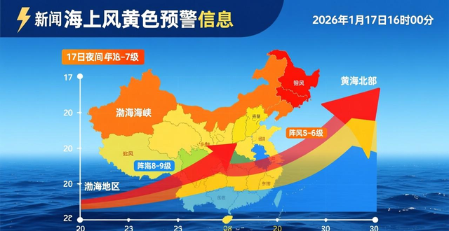 偏北大风！7～8级阵风9～10级 山东继续发布海上大风黄色预警