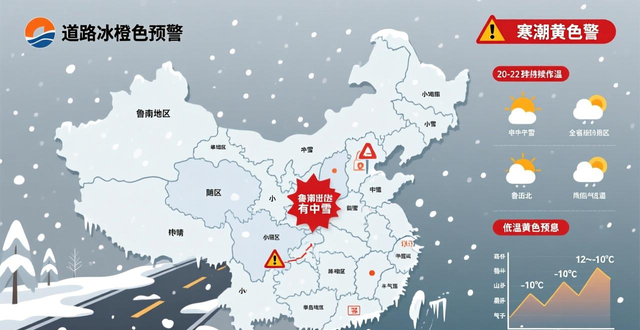 局部低于-14℃！山东继续发布道路结冰、寒潮、低温预警