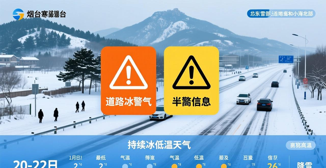 烟台、威海有雪 山东继续发布道路结冰、寒潮、低温预警