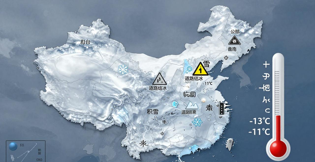 局部低于-14℃ 山东继续发布道路结冰、低温预警