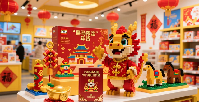 在积木王国沉浸体验中国年味 上海乐高乐园首个新春主题盛会1月28日启幕 邀请游客成为年味共创者