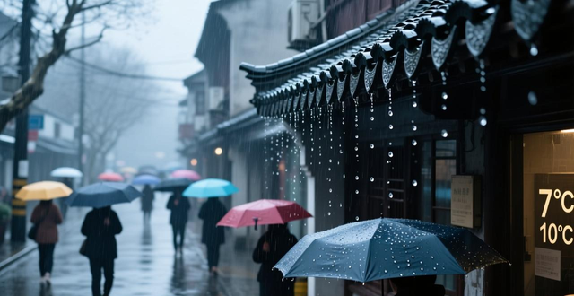 气温低迷 上海本周持续湿冷