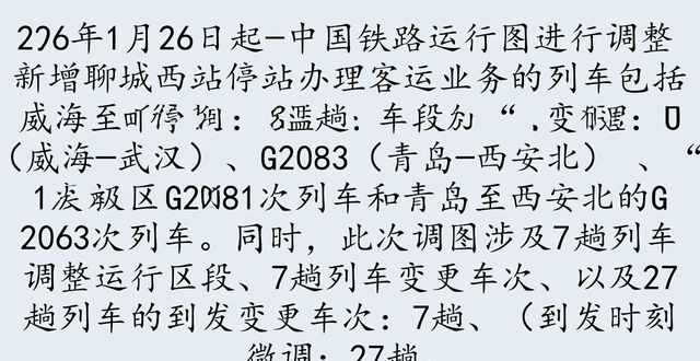 聊城西站增开12列旅客列车