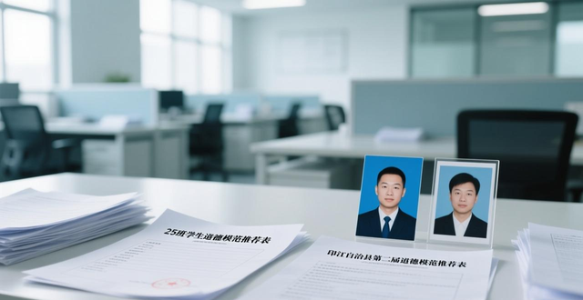25班学生道德模范推荐表