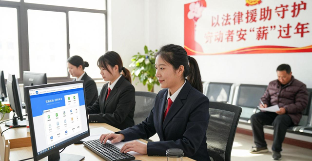 各级司法行政机关以法律援助守护劳动者安“薪”过年