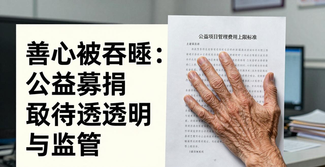 善心被吞噬：公益募捐亟待透明与监管