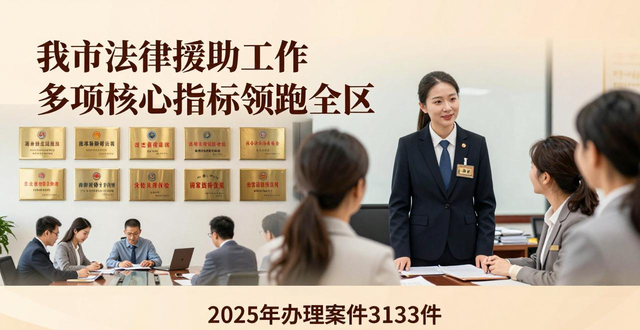 我市法律援助工作多项核心指标领跑全区