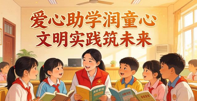 爱心助学润童心_文明实践筑未来_爱心助学
