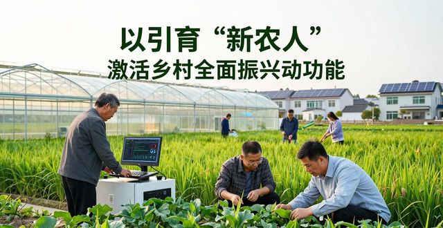以引育“新农人”激活乡村全面振兴新动能（新知新觉）