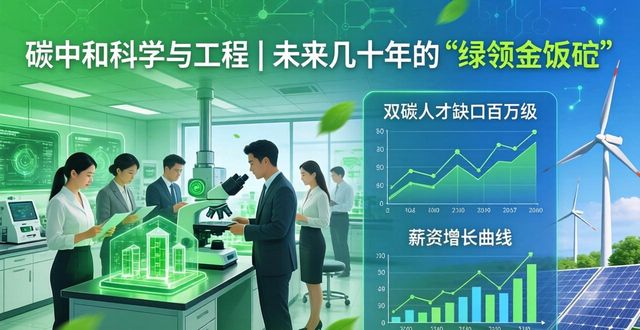 碳中和科学与工程｜未来几十年的“绿领金饭碗”