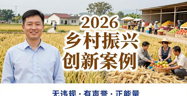 2026乡村振兴创新案例征集启事