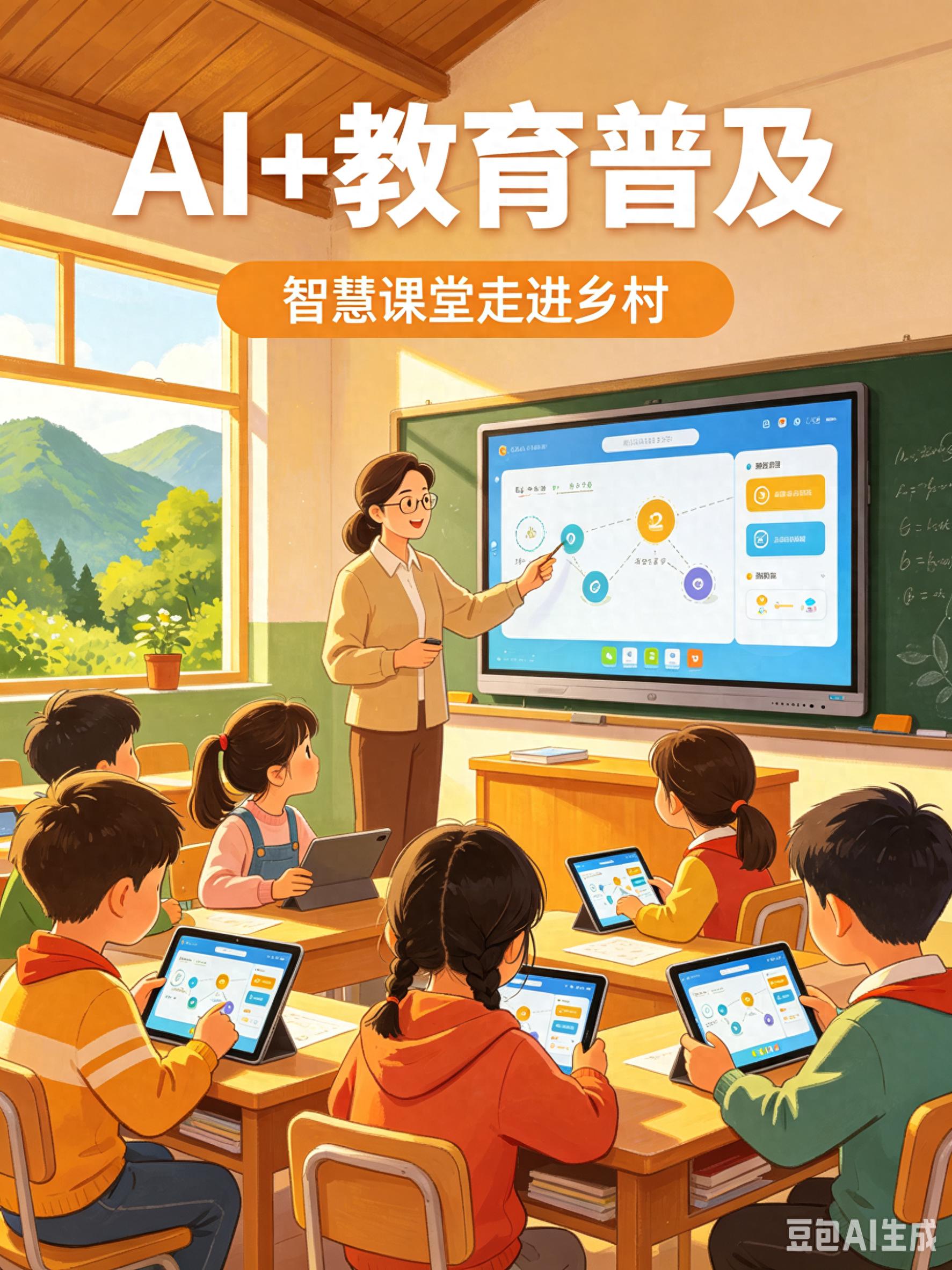 AI+教育全面普及！乡村孩子也能上名师课堂
