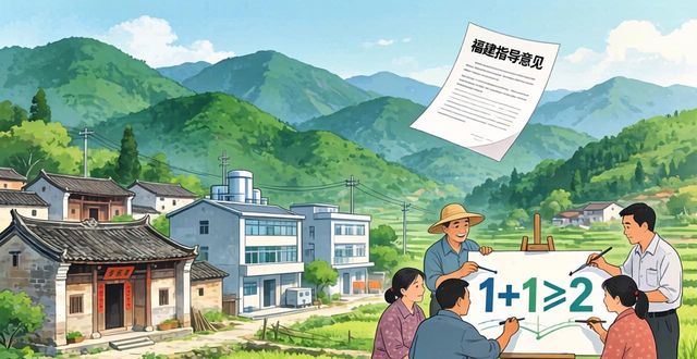 乡村振兴如何1+1＞2？福建出台重要指导意见