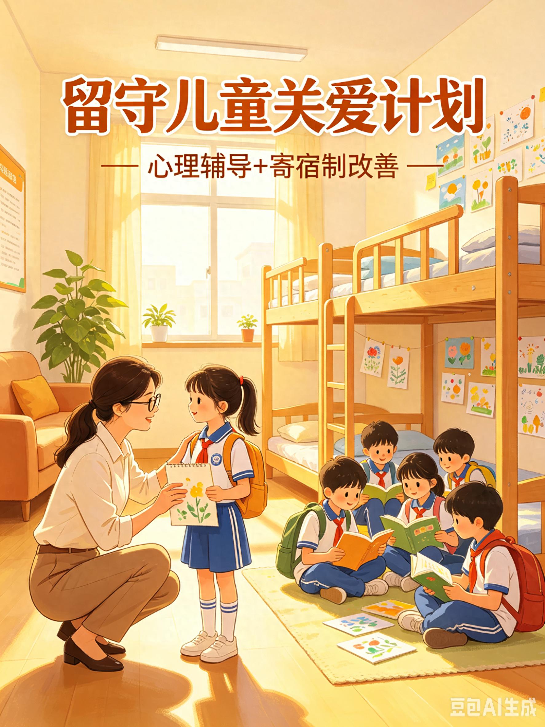 多举措关爱留守儿童！心理+寄宿，守护成长不缺位