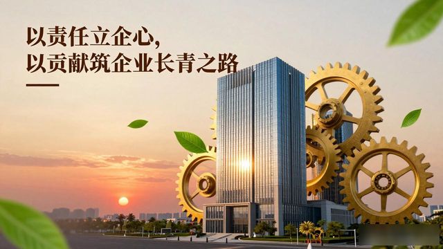 以责任立企心，以贡献筑企业长青之路