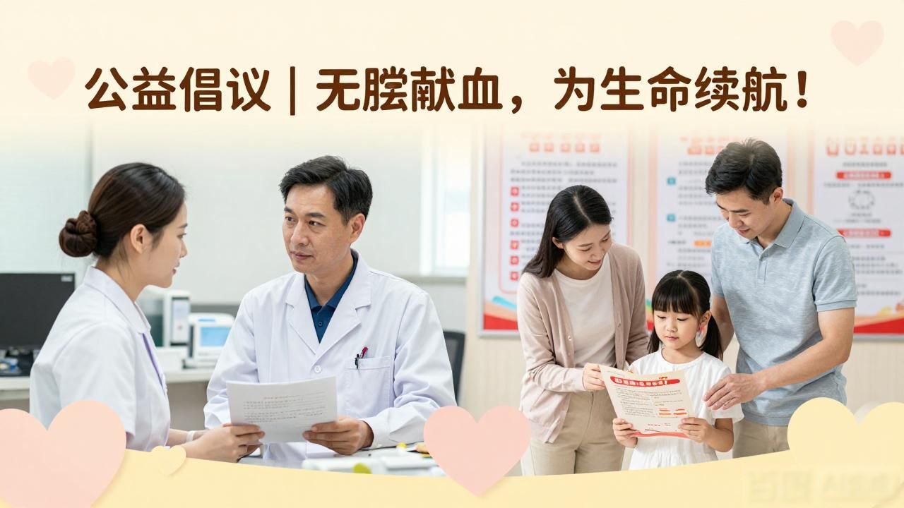 公益倡议 | 无偿献血，为生命续航！