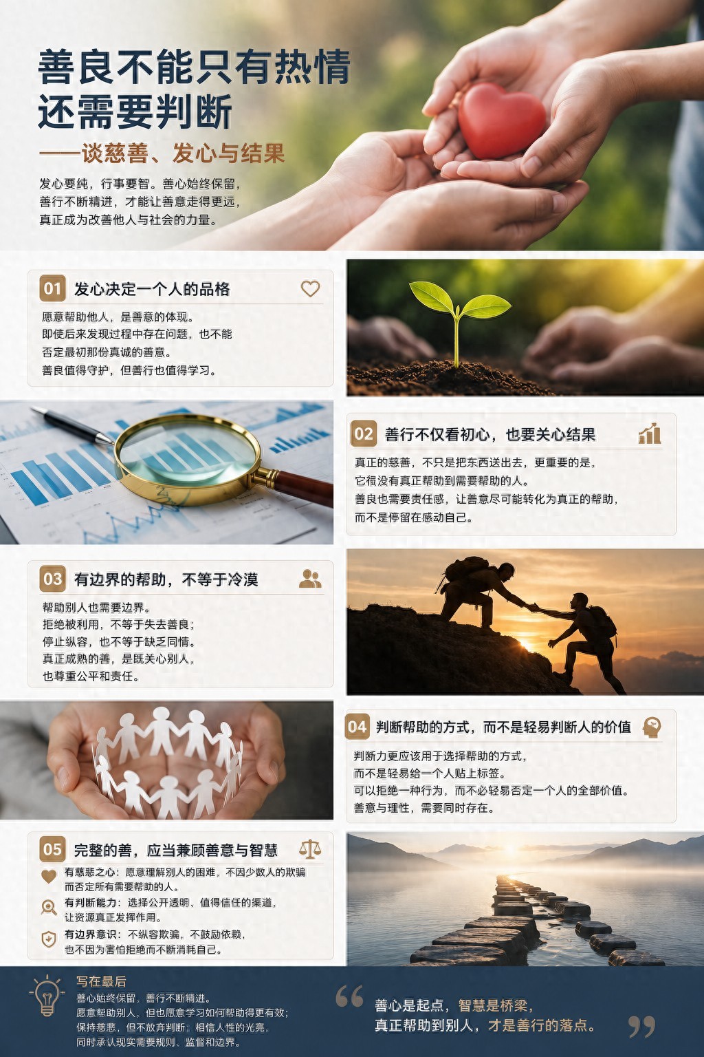 慈善 善良不能只有热情，还需要判断——谈慈善、发心与结果