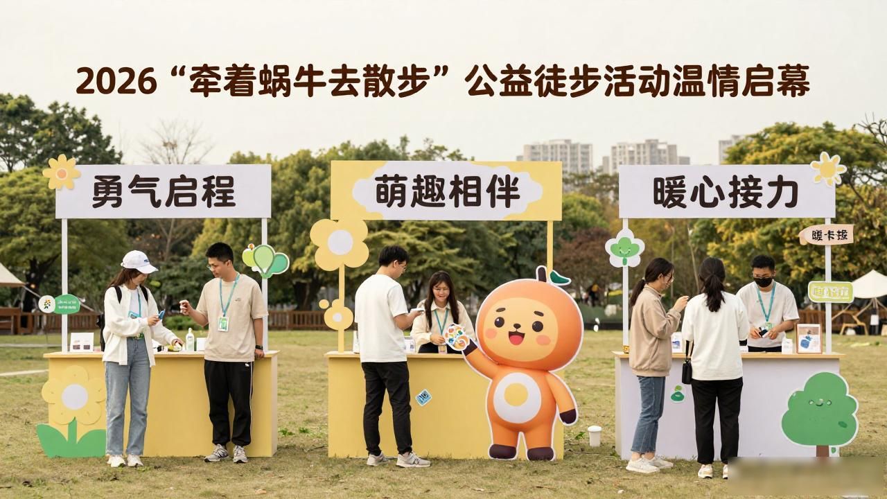 2026“牵着蜗牛去散步”公益徒步活动温情启幕