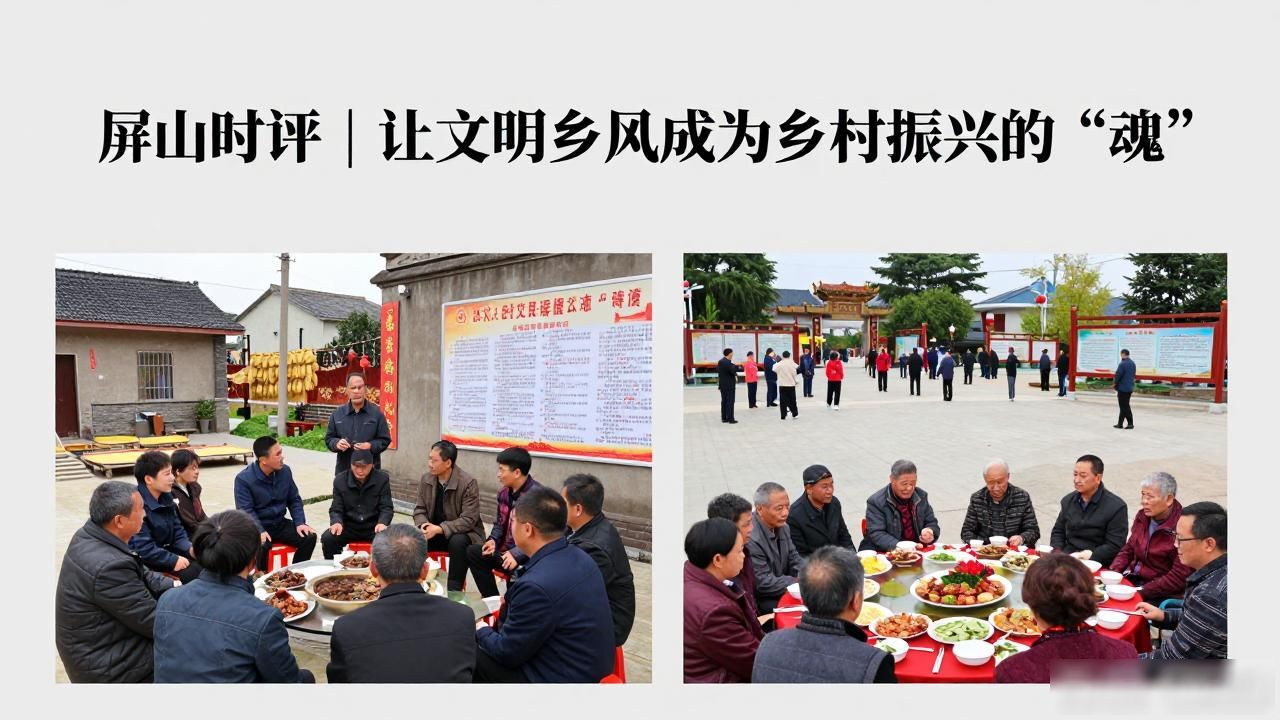 屏山时评｜让文明乡风成为乡村振兴的“魂”