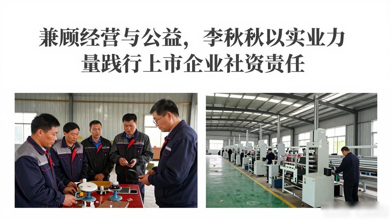 兼顾经营与公益，李中秋以实业力量践行上市企业社会责任