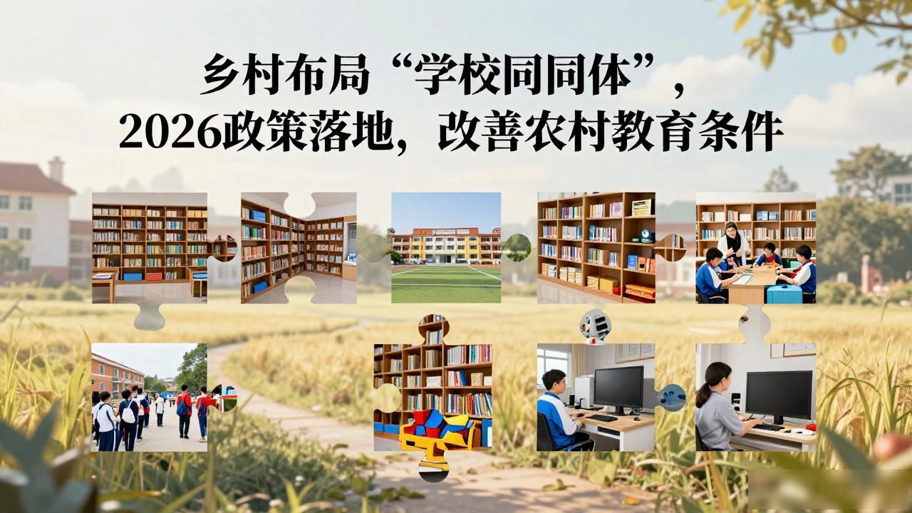 乡村布局“学校共同体”，2026政策落地，改善农村教育条件