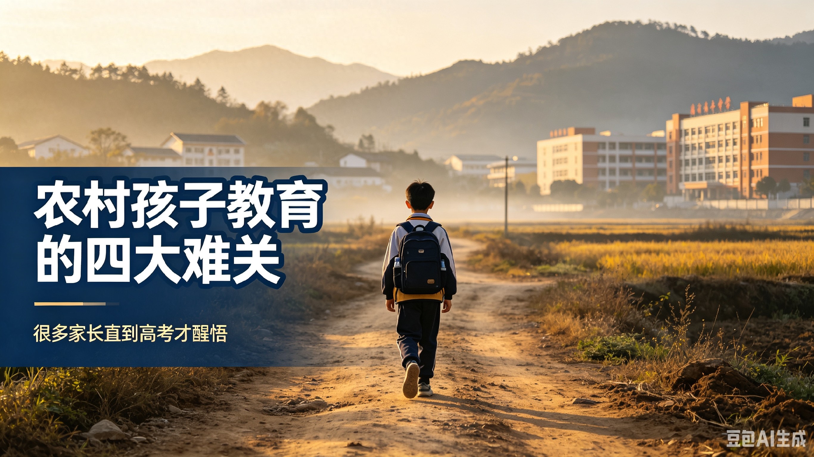 同样寒窗苦读农村孩子教育暗藏四大难关，很多家长直到高考才醒悟