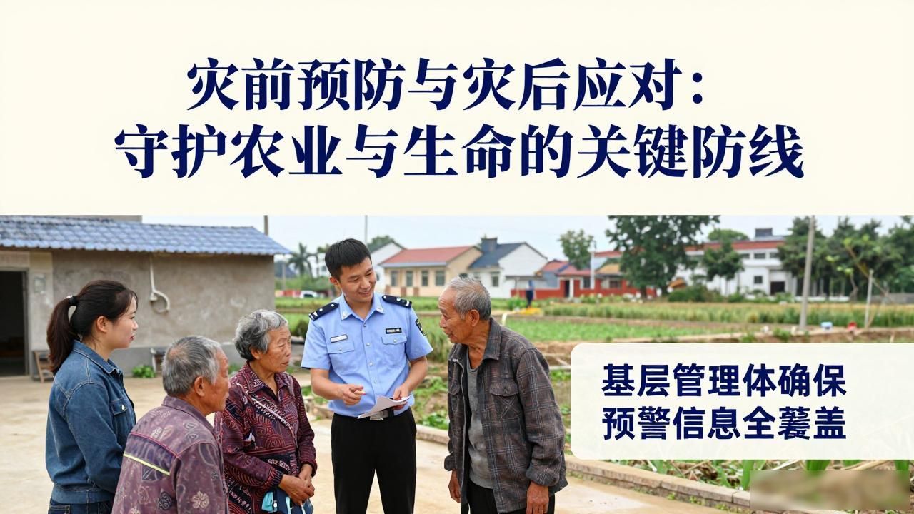 灾前预防与灾后应对：守护农业与生命的关键防线