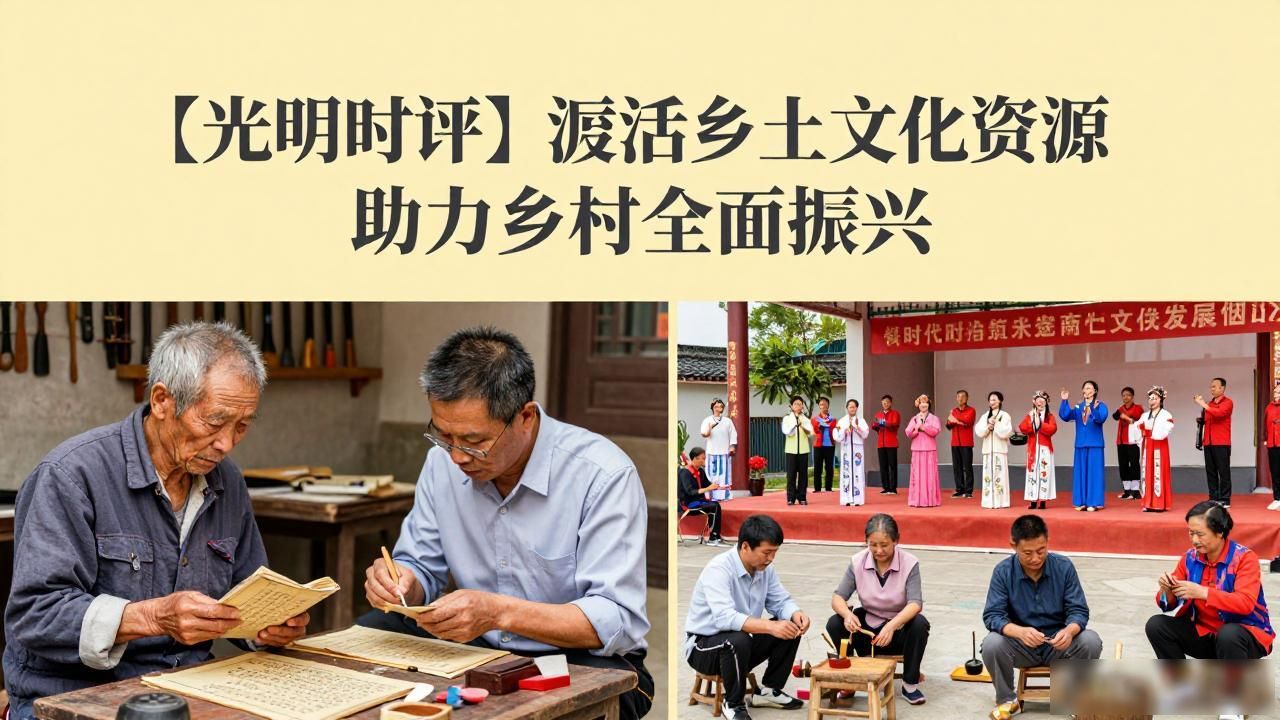 【光明时评】盘活乡土文化资源 助力乡村全面振兴