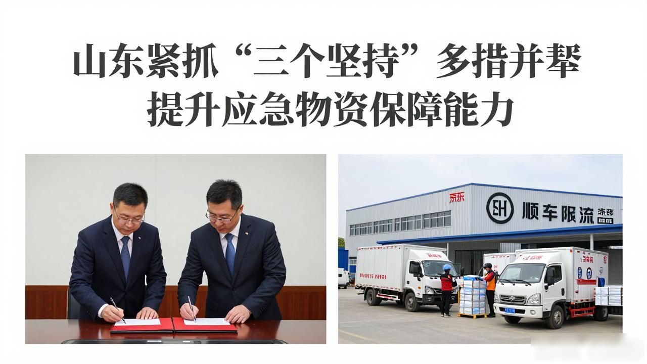 山东紧抓“三个坚持”多措并举提升应急物资保障能力