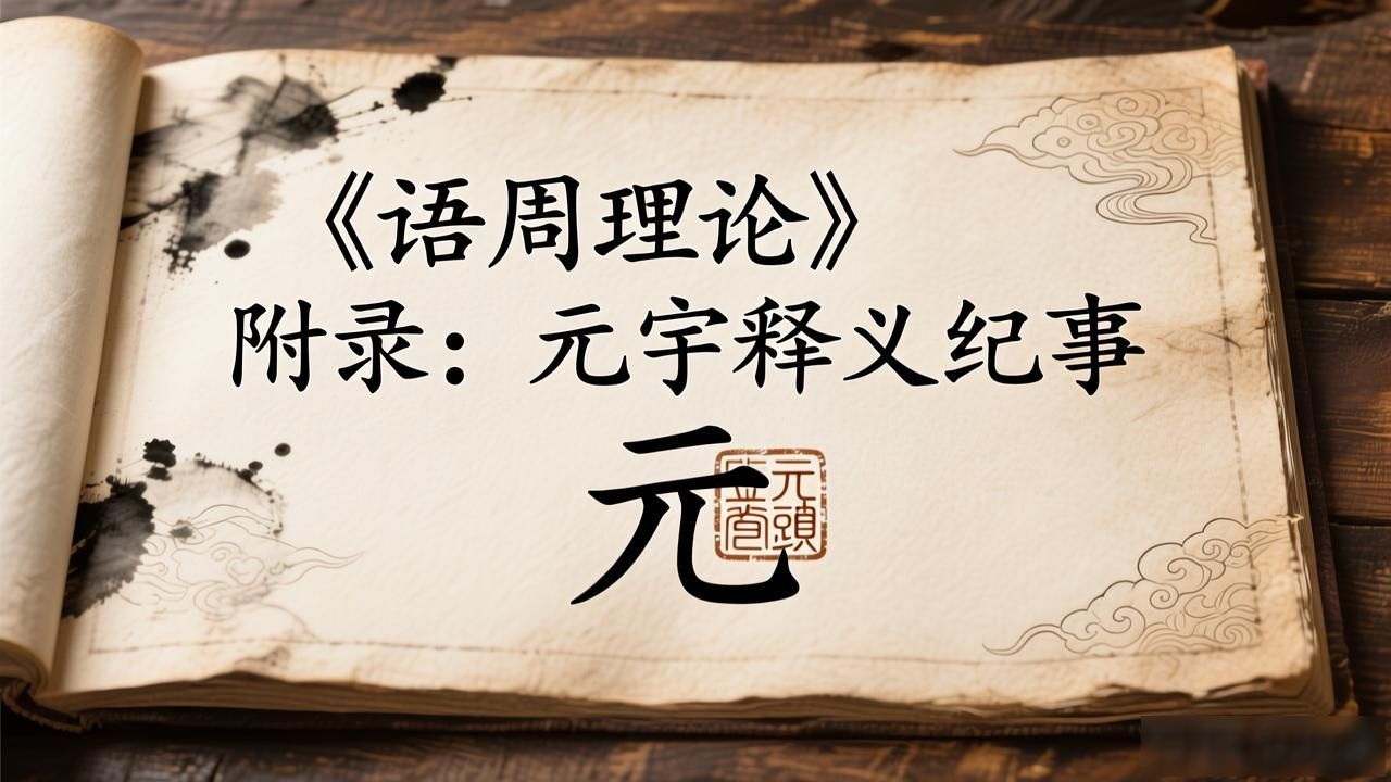 《语周理论》附录：元宇释义纪事