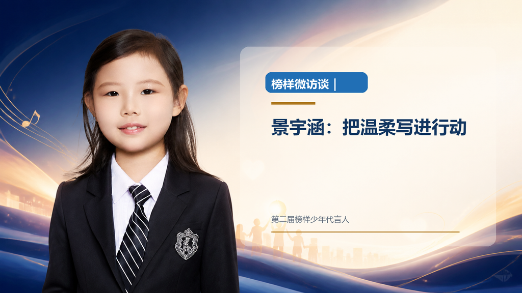 榜样微访谈｜景宇涵：把温柔写进行动