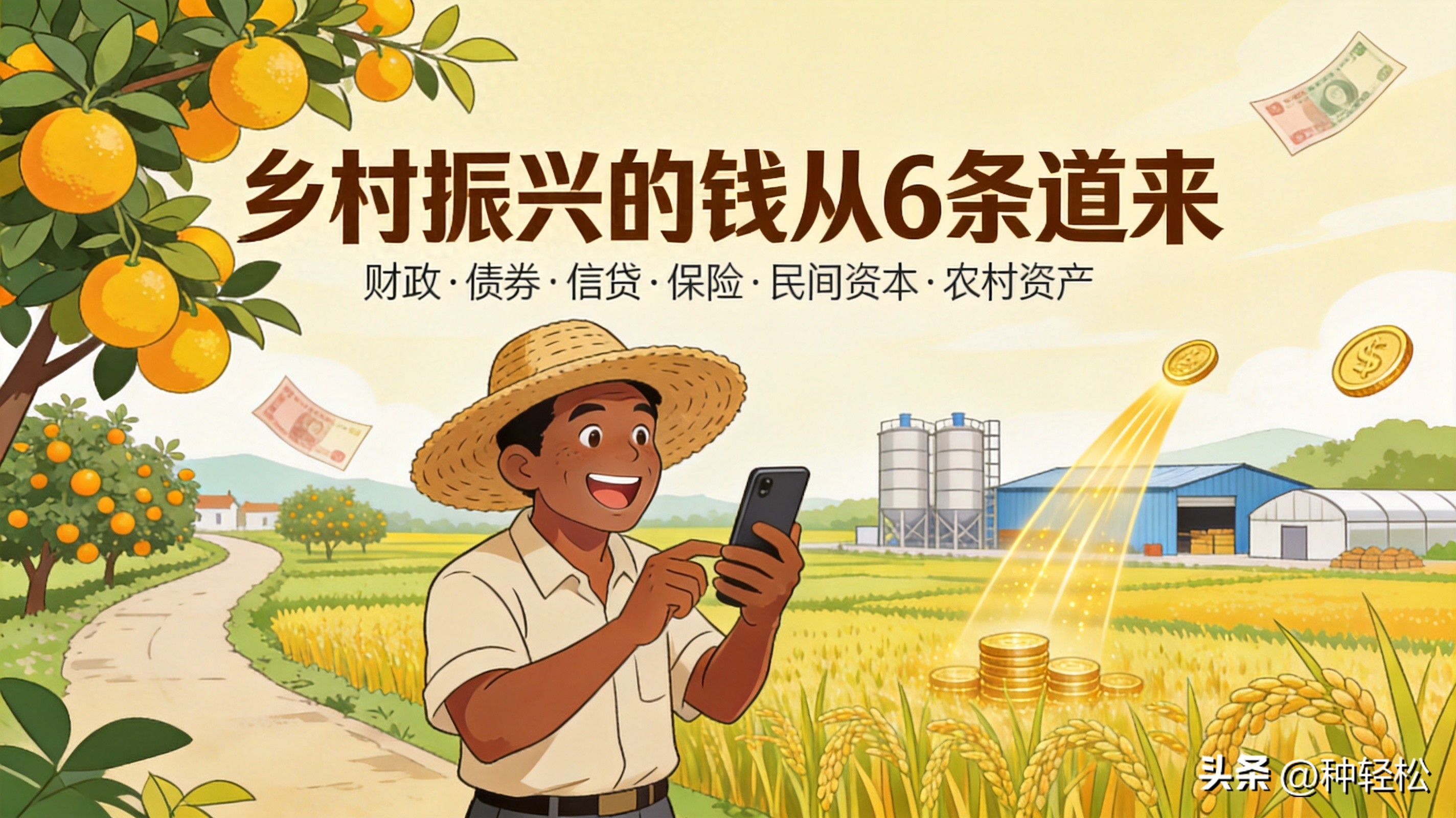国家刚发文件：乡村振兴的钱要从这6条道进来！老乡，看准再上车