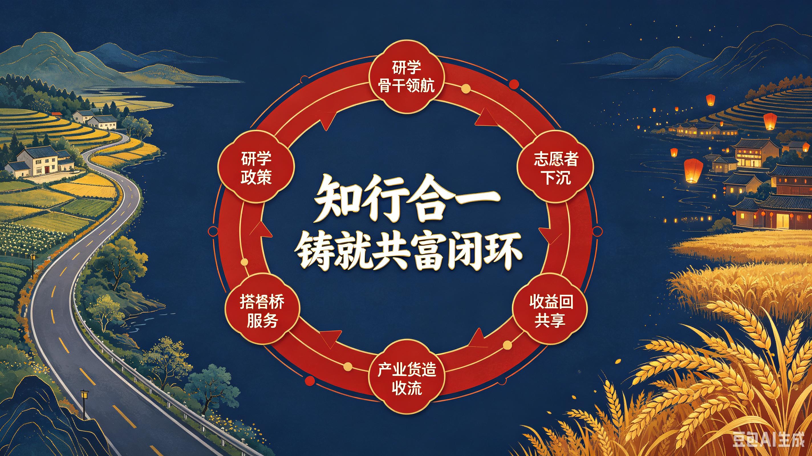 乡村振兴知行合一_骨干志愿者实干兴乡土_乡村振兴