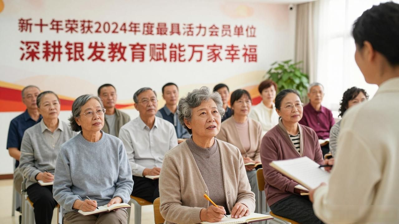 新十年荣获2024年度最具活力会员单位深耕银发教育赋能万家幸福